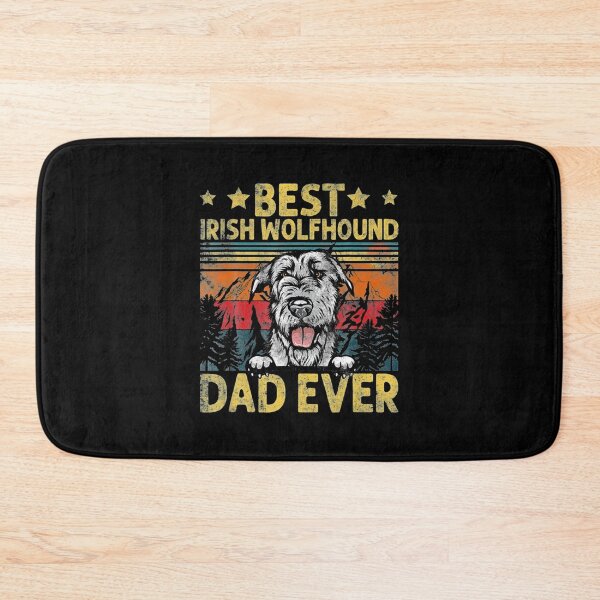Item preview, Best Irish Wolfhound Dad Ever Vintage Dog designed and sold by Louisa Kohler.