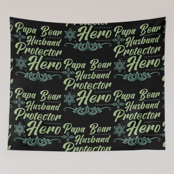 Item preview, Papa Bear Husband Protector Hero, Funny Father's Day Gift, Gift for Dad, Protector - Hero designed and sold by Louisa Kohler.