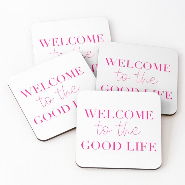 Item preview, Welcome to the good life - hot pink designed and sold by SaySomethingUK.