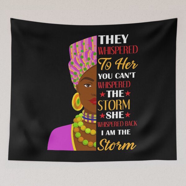 Item preview, Juneteenth Black History Month African Woman I Am The Storm designed and sold by quickydfbv46.