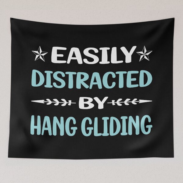 Item preview, Funny Easily Distracted Hang Gliding Glider designed and sold by robinnacallanyi.