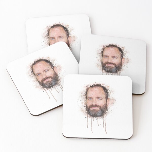 Artikelvorschau, Tom Segura Porträt Aquarell entworfen und verkauft von CoffeeCupCoter.