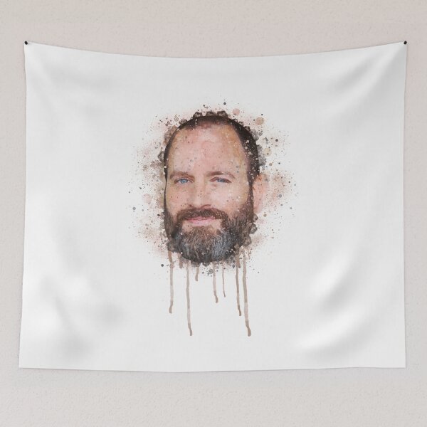 Artikelvorschau, Tom Segura Porträt Aquarell entworfen und verkauft von CoffeeCupCoter.