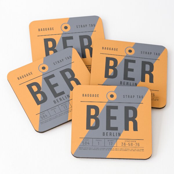 Item preview, Luggage Tag E - BER Berlin Germany designed and sold by VoodooCircus.