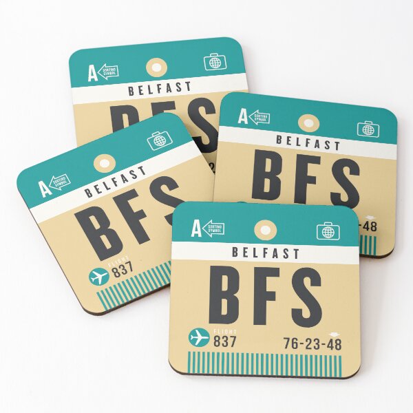 Item preview, Luggage Tag A - BFS Belfast Northern Ireland designed and sold by VoodooCircus.
