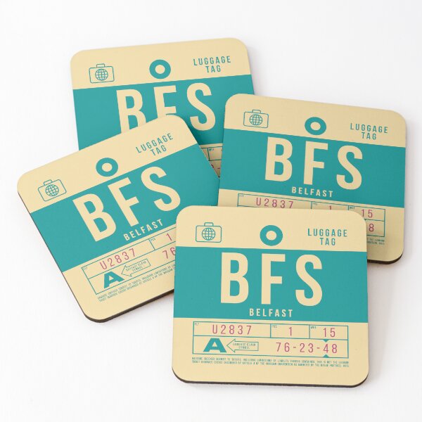 Item preview, Luggage Tag B - BFS Belfast Northern Ireland designed and sold by VoodooCircus.