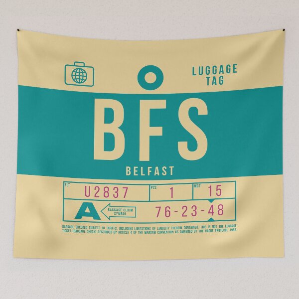 Item preview, Luggage Tag B - BFS Belfast Northern Ireland designed and sold by VoodooCircus.