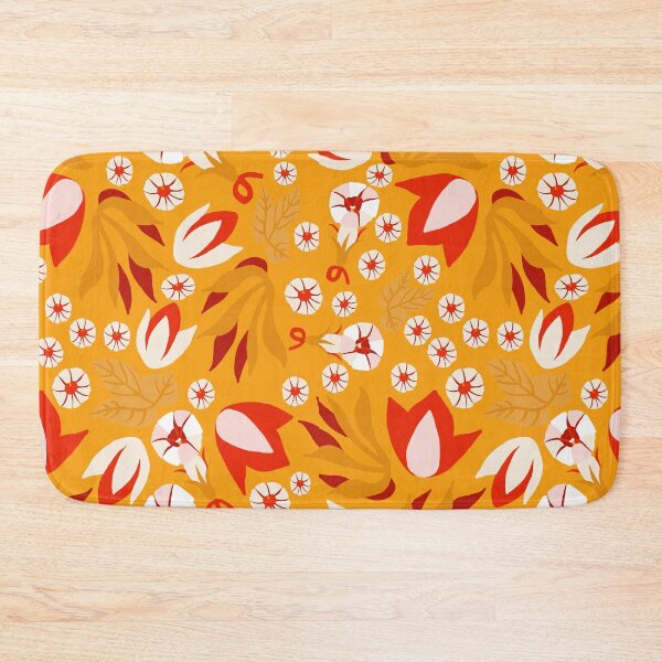 Artikelvorschau, Waldblumen Orange entworfen und verkauft von Kath Wyer.