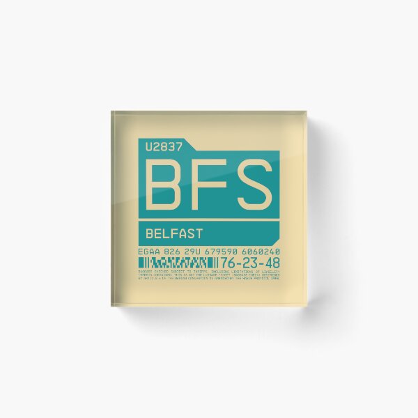 Item preview, Luggage Tag C - BFS Belfast Northern Ireland designed and sold by VoodooCircus.