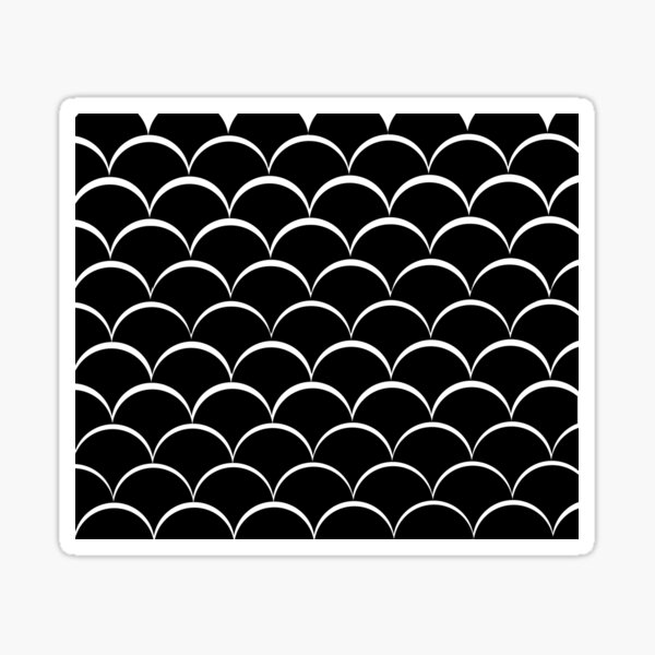 Achromatic Fishscales Sticker