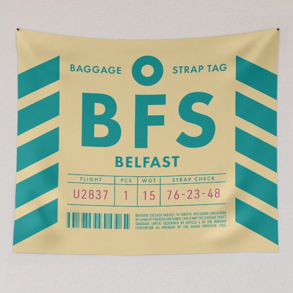 Item preview, Luggage Tag D - BFS Belfast Northern Ireland designed and sold by VoodooCircus.