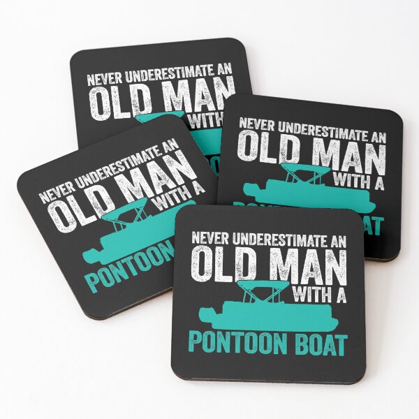Item preview, Never Underestimate An Old Man With A Pontoon Boat Funny Boating designed and sold by ujgbnx.
