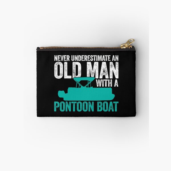 Artikelvorschau, Unterschätzen Sie niemals einen alten Mann mit einem Pontonboot Lustiges Bootfahren entworfen und verkauft von ujgbnx.