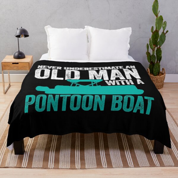 Item preview, Never Underestimate An Old Man With A Pontoon Boat Funny Boating designed and sold by ujgbnx.