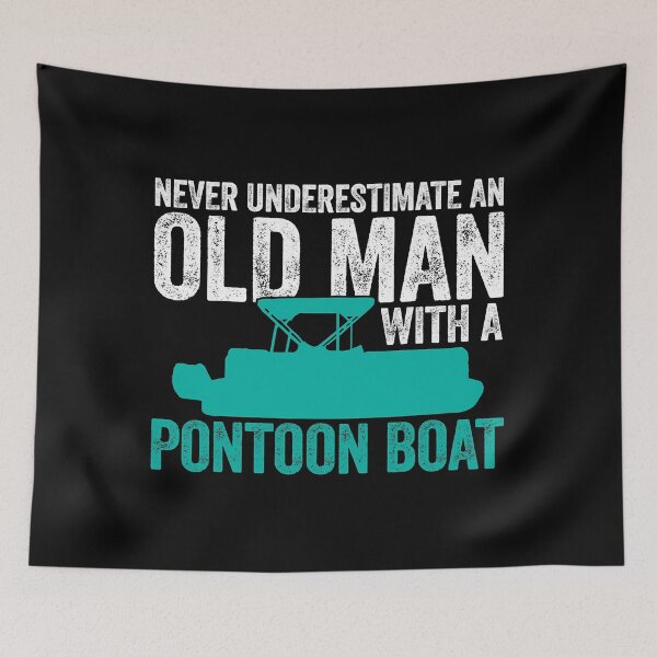 Item preview, Never Underestimate An Old Man With A Pontoon Boat Funny Boating designed and sold by ujgbnx.