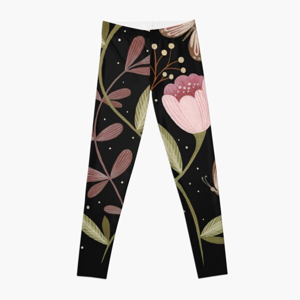 Flowers and butterflies Leggings
