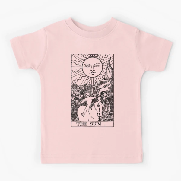 ★SATUR★ Tarot Graphic Short Sleeve T-Shirt Cream Yellow SA 2678285887737178146_2048.jpg?v