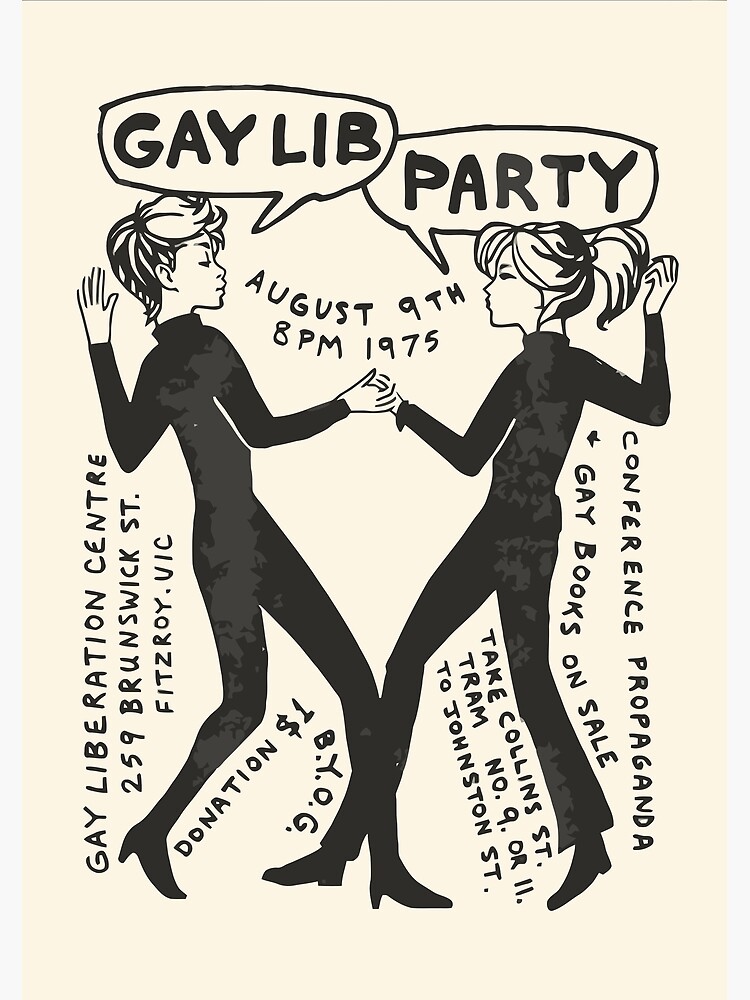Discover Gay Lib Party 1975 Premium Matte Vertical Poster