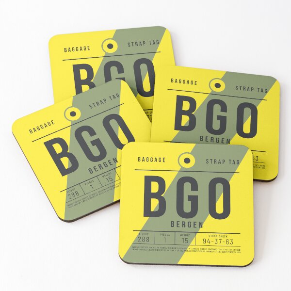 Item preview, Luggage Tag E - BGO Bergen Norway designed and sold by VoodooCircus.