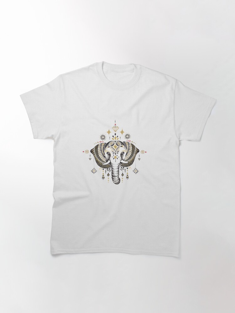 Vista alternativa de Camiseta clásica Bohemian Elephant