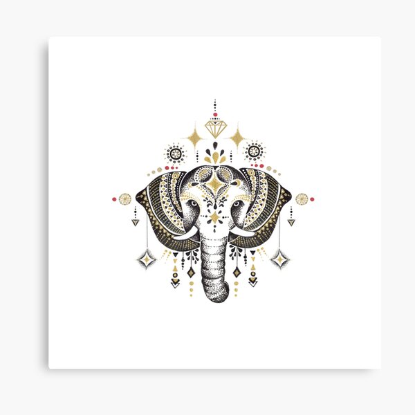 Bohemian Elephant Canvas Print