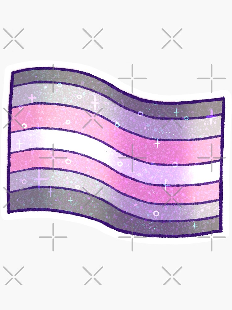 Demigirl Pride Flag Sticker By Pasteks Cave Redbubble 0438