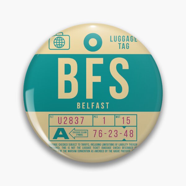 Item preview, Luggage Tag B - BFS Belfast Northern Ireland designed and sold by VoodooCircus.