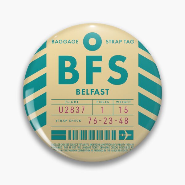 Item preview, Luggage Tag D - BFS Belfast Northern Ireland designed and sold by VoodooCircus.