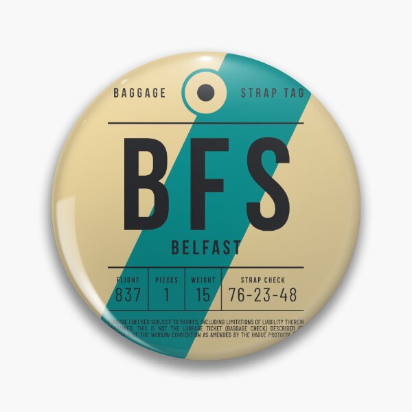 Item preview, Luggage Tag E - BFS Belfast Northern Ireland designed and sold by VoodooCircus.