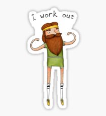 I work out Sticker