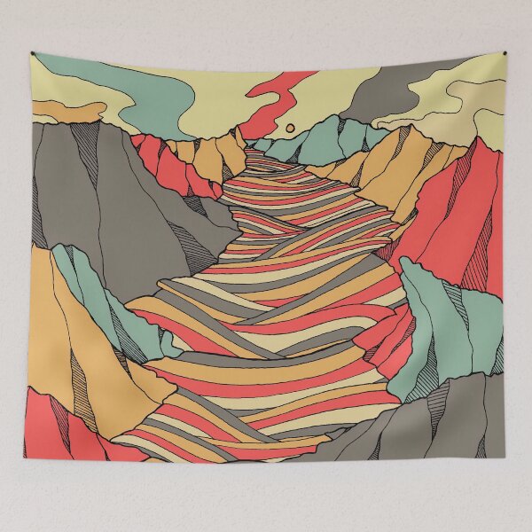 Item preview, Valley waves designed and sold by Swadeillustrations.