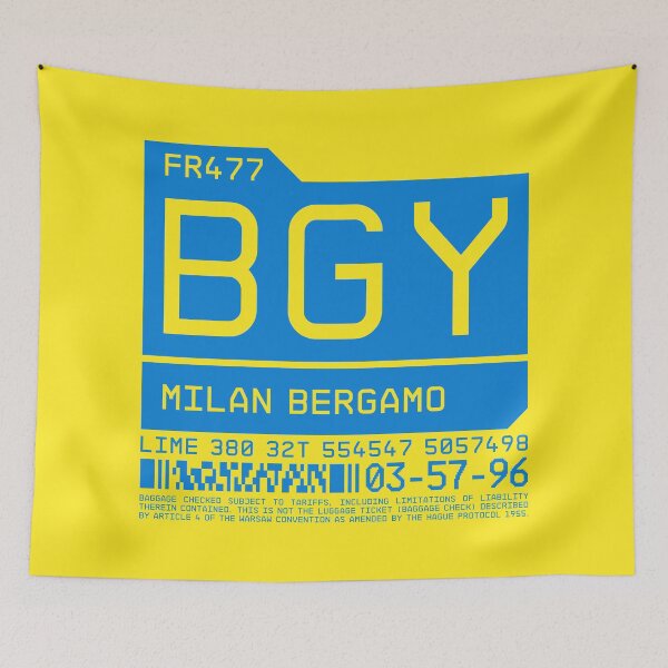 Item preview, Etiqueta de equipaje C - BGY Milán Bérgamo Italia designed and sold by VoodooCircus.