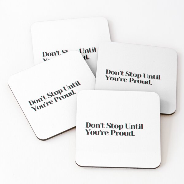 Item preview, Don't Stop Until You're Proud. designed and sold by PostiveText.