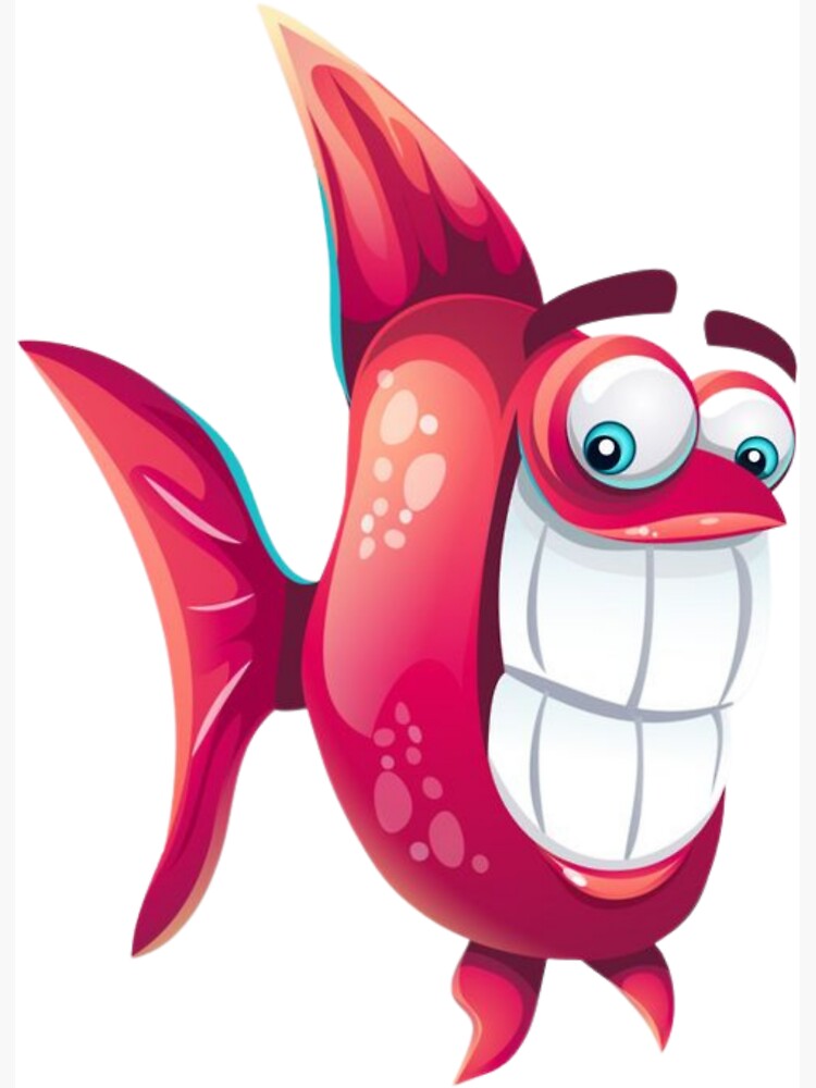 clipart de poisson drôle