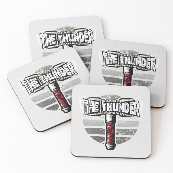Item preview, I can feel  the thunder underneath my feet - funny quotes designed and sold by VichallanStudio.
