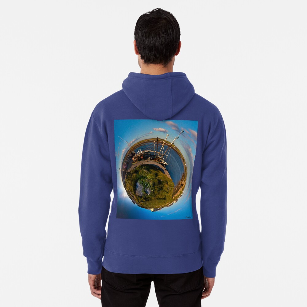 Fishing Boat, Killeany Pier, Inishmore, Aran Islands Pullover Hoodie