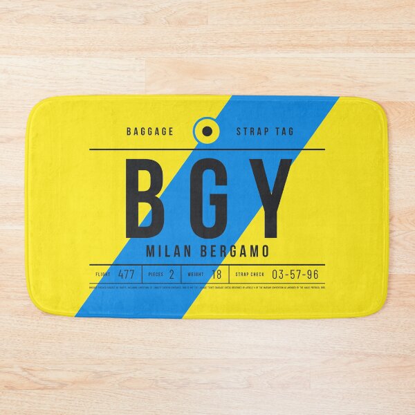 Item preview, Luggage Tag E - BGY Milan Bergamo Italy designed and sold by VoodooCircus.