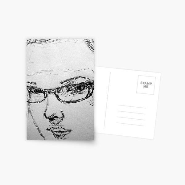 Self in pen Postcard