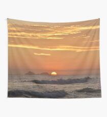 Sunset on water Wall Tapestry