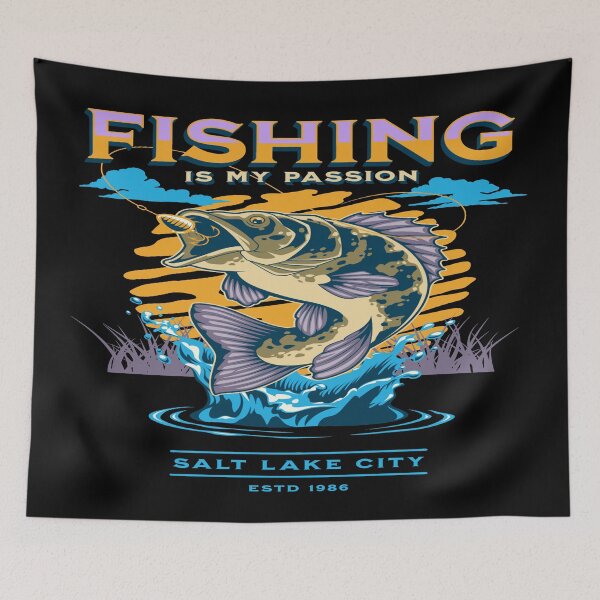 Item preview, Fishing Is My Passion | Vintage Fishing Legend Dad designed and sold by funnyhalloween.