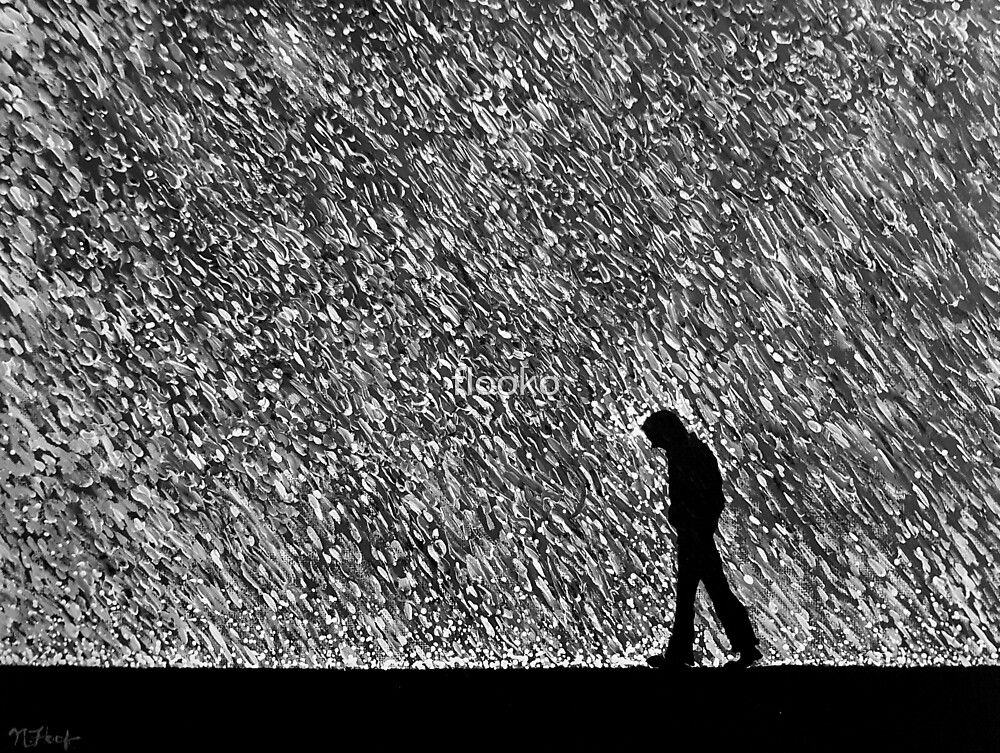 "Caught In The Rain" by flooko Redbubble