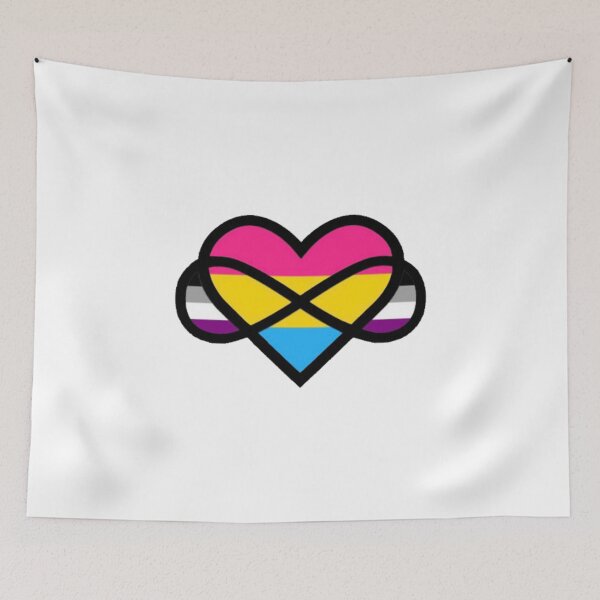 Item preview, Pan Ace Infinity Heart designed and sold by UnicornPeeps.