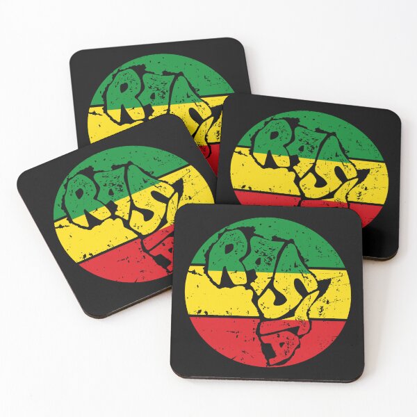 Item preview, Colorful Africa Continent Rasta Flag Distressed designed and sold by designandclouds.