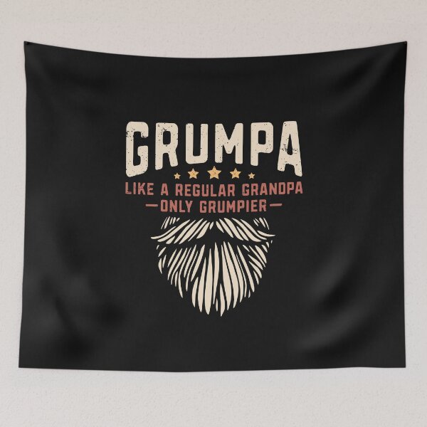 Item preview, Grumpa Like A Regular Grandpa Only Grumpier Bearded Grumpy Grandpa Funny Gift  designed and sold by alenaz.