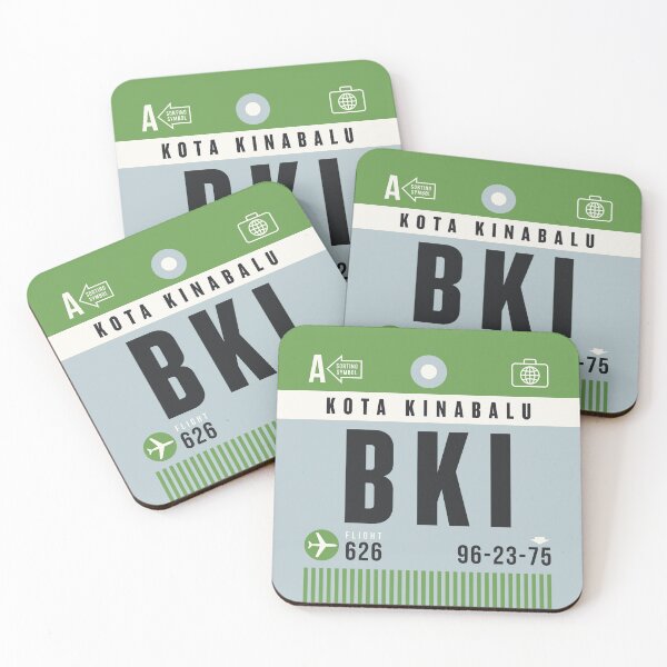 Item preview, Luggage Tag A - BKI Kota Kinabalu Malaysia designed and sold by VoodooCircus.