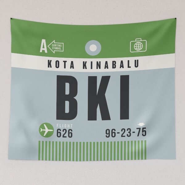 Item preview, Luggage Tag A - BKI Kota Kinabalu Malaysia designed and sold by VoodooCircus.