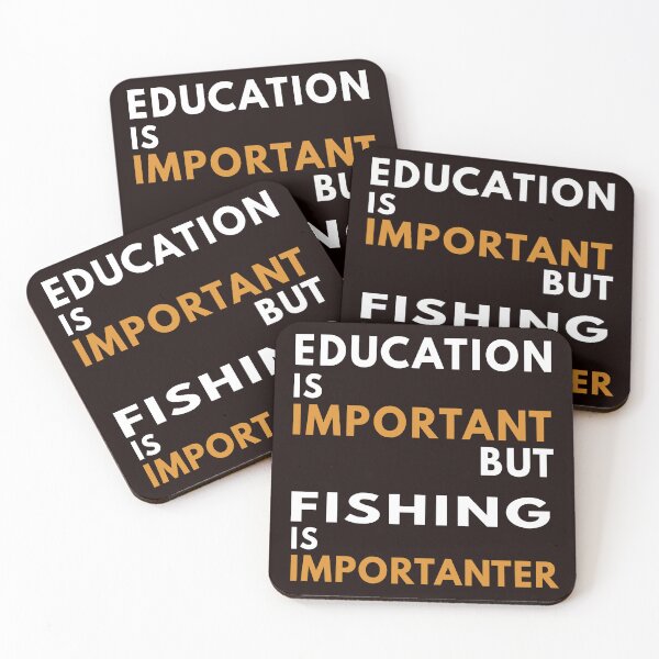 Item preview, Fishing And Education, Funny Fishing Design, Fishing Quote  designed and sold by Aerial Addicts.