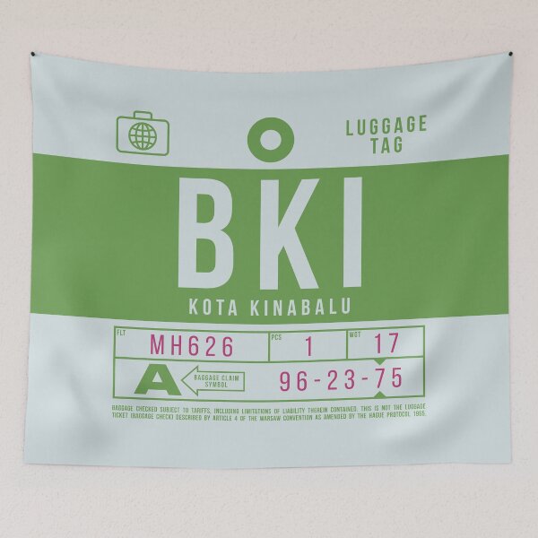 Item preview, Luggage Tag B - BKI Kota Kinabalu Malaysia designed and sold by VoodooCircus.