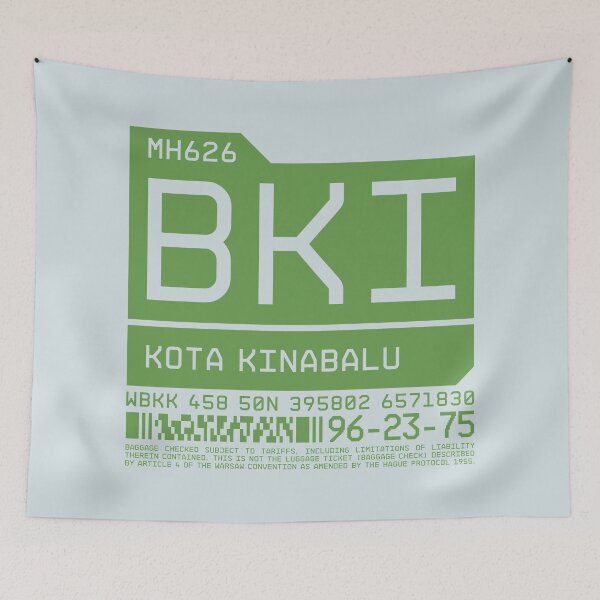 Item preview, Luggage Tag C - BKI Kota Kinabalu Malaysia designed and sold by VoodooCircus.