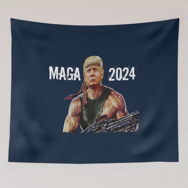 Aperçu de l'œuvre Rambo Trump 2024 MAGA créée et vendue par MahboobHanifi.